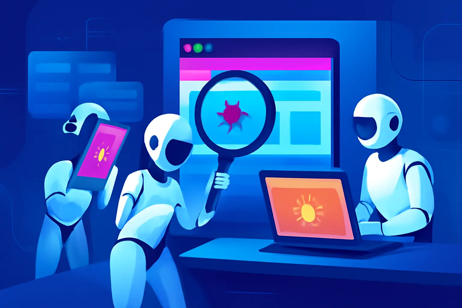 AI automated testing for bug detection in web applications