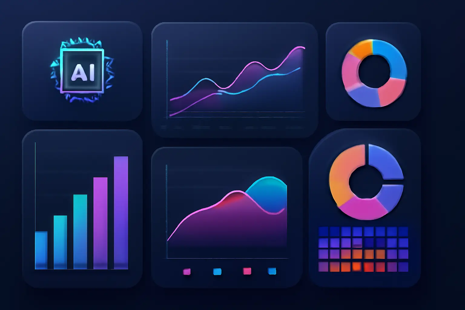 AI data visualization tools converting raw data into insights