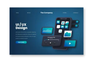 image showcasing mobile optimized web design of a webpage