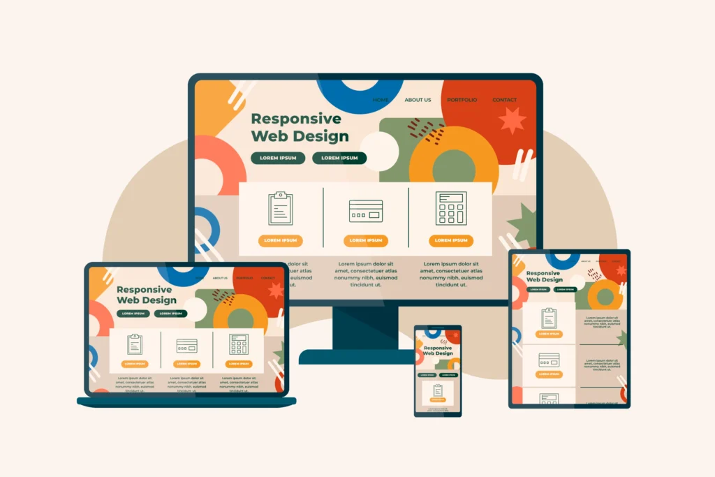 an image showcasing responsive website design