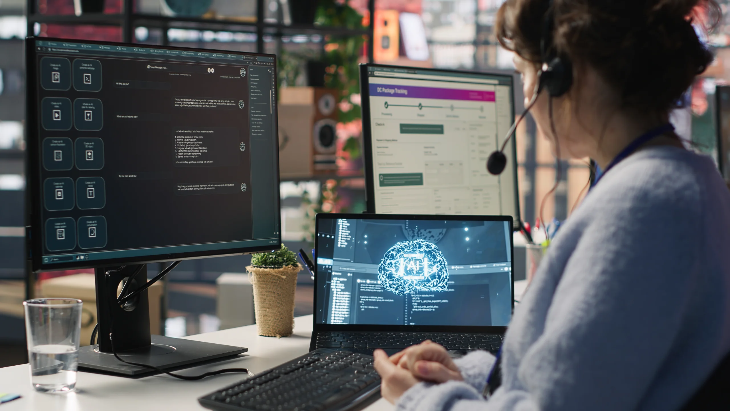 worker using ai website innturn promoting ai in web development
